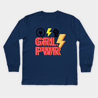 Girl Power Kids Long Sleeve T-Shirt